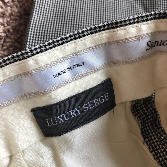 Santorelli Men’s Luxury Wool Dress Pants - Picture 5 of 6